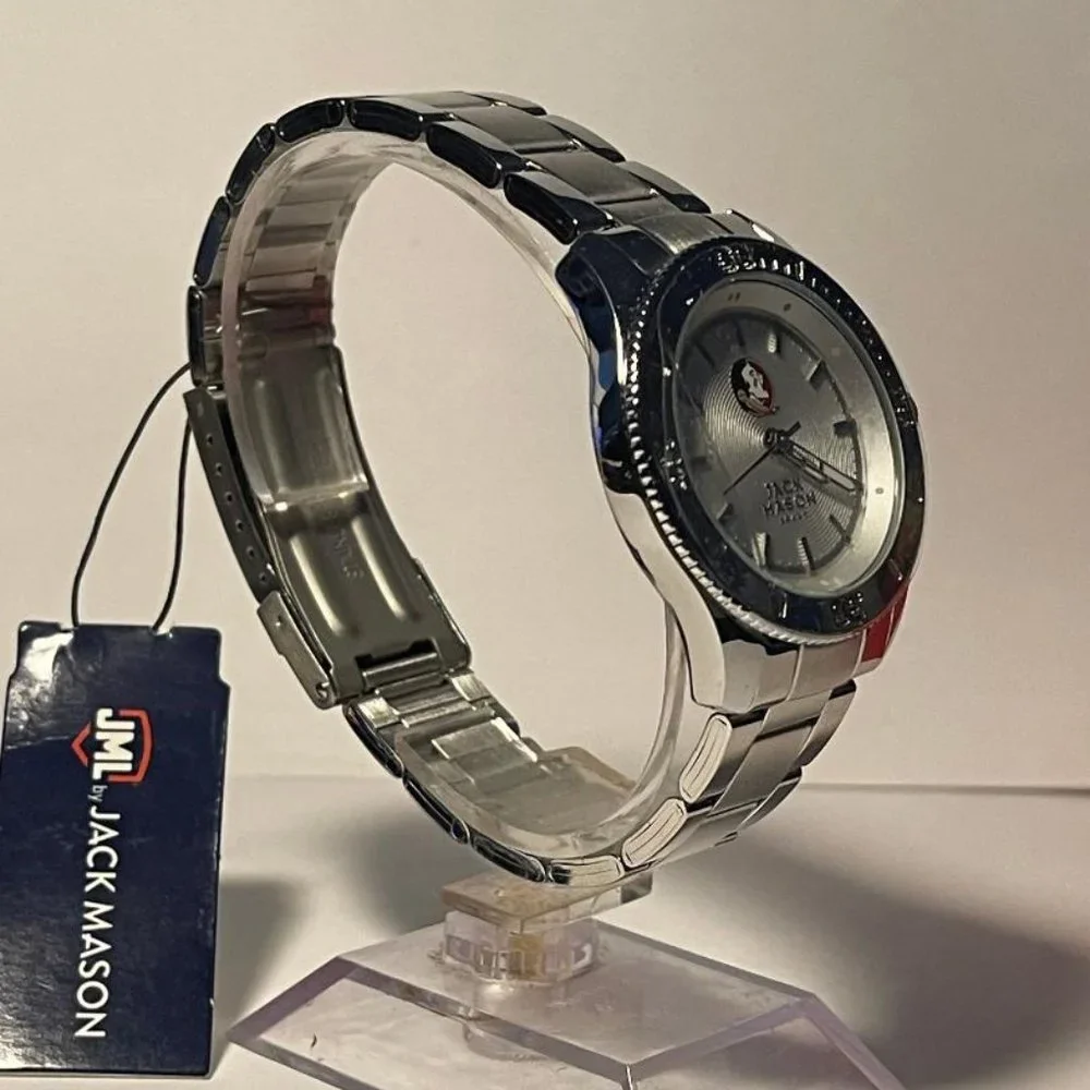 Florida State Seminoles OFFICIAL NCAA Stainless-Steel Watch by Jack Mason NEW